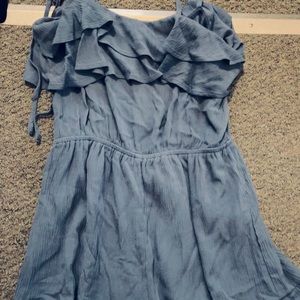 Forever 21 Blue Tie Romper